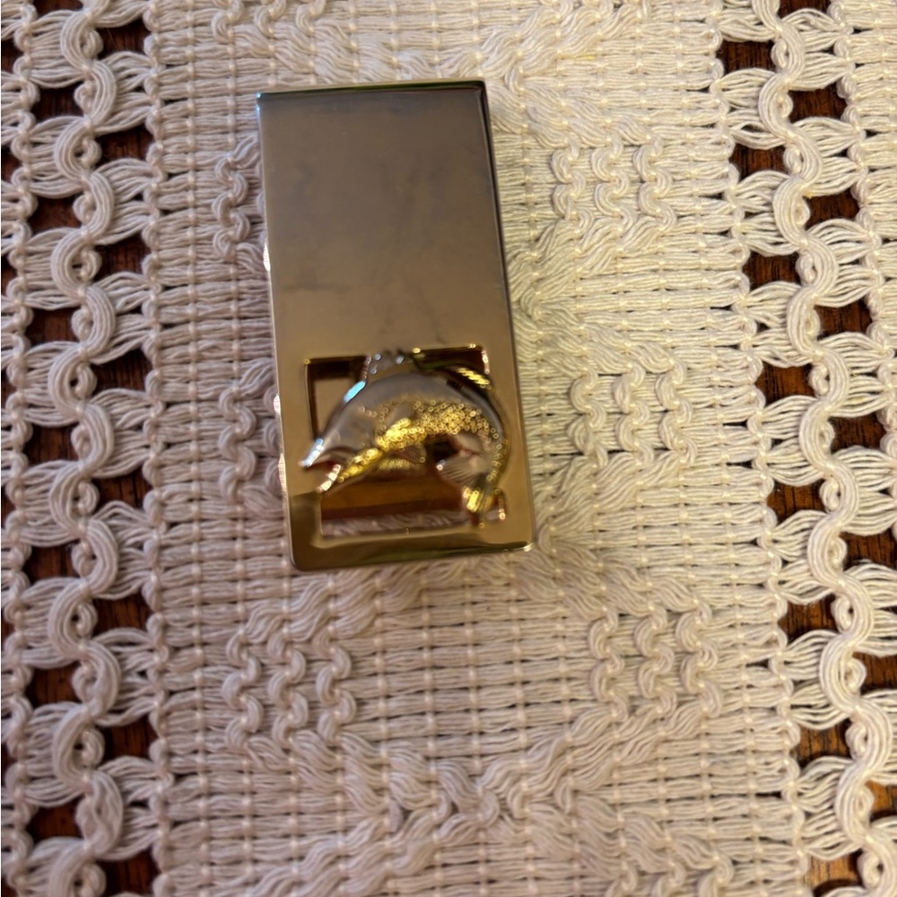 Gold-tone Fish Money Clip